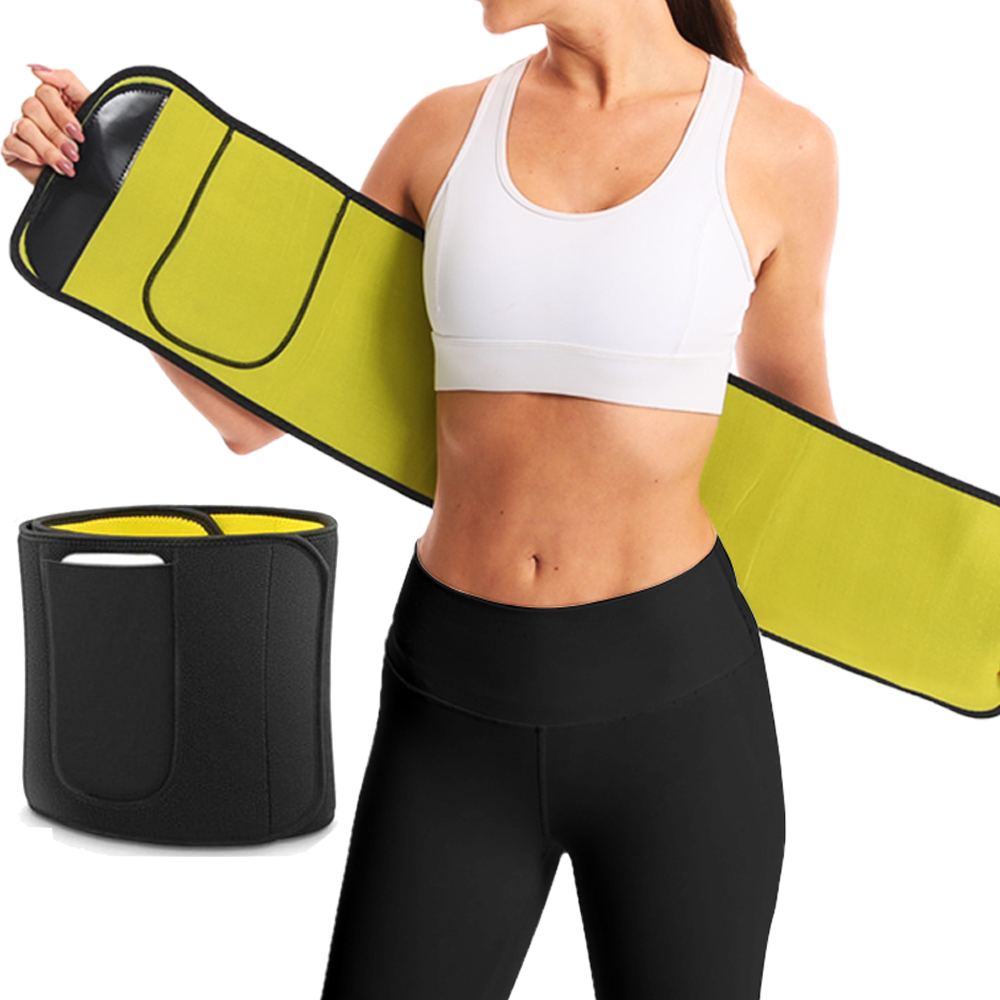 女性用サウナウエストトレーナー スリミングベルト ジムフィッ - Sweat Waist Trainer Belt Neoprene のレビューと価格