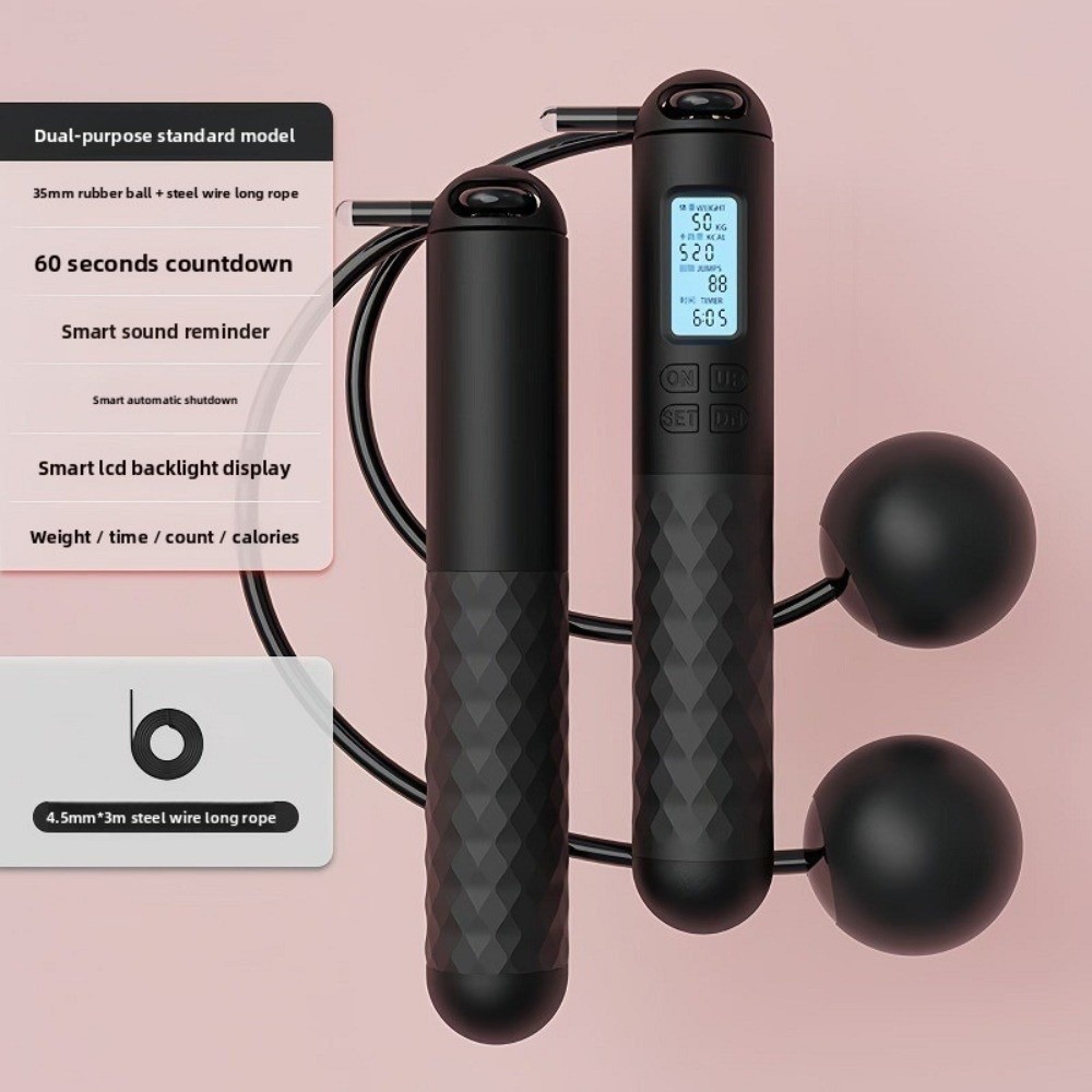 コードレスロープレス縄跳び 滑り止め減量カウント縄跳び カウ - Smart Jump Rope Digital Counter のレビューと価格