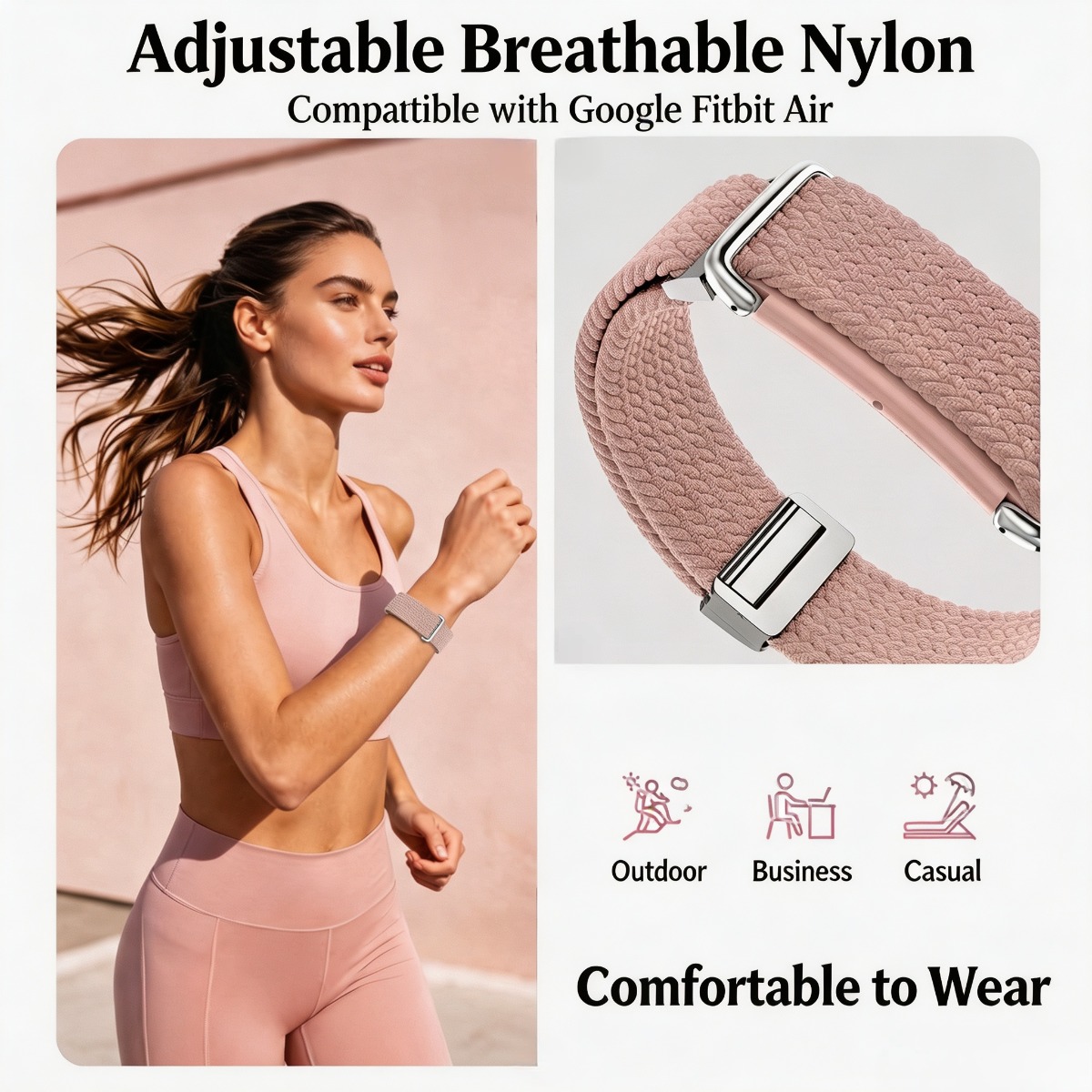Google Fitbit Air用ナイロン製磁石付きリスト - Resistance Bands Set With Handles のレビューと価格