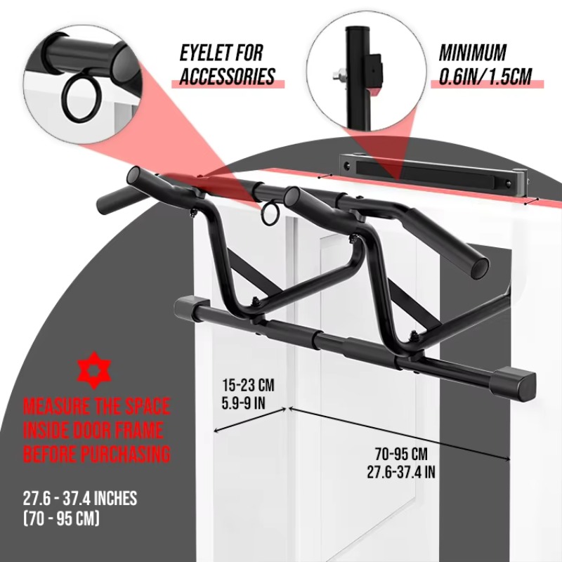 工場直販のプロ仕様ネジと滑り止め付きドアプルアップバー（パッ - Door Pull Up Bar No Screw のレビューと価格