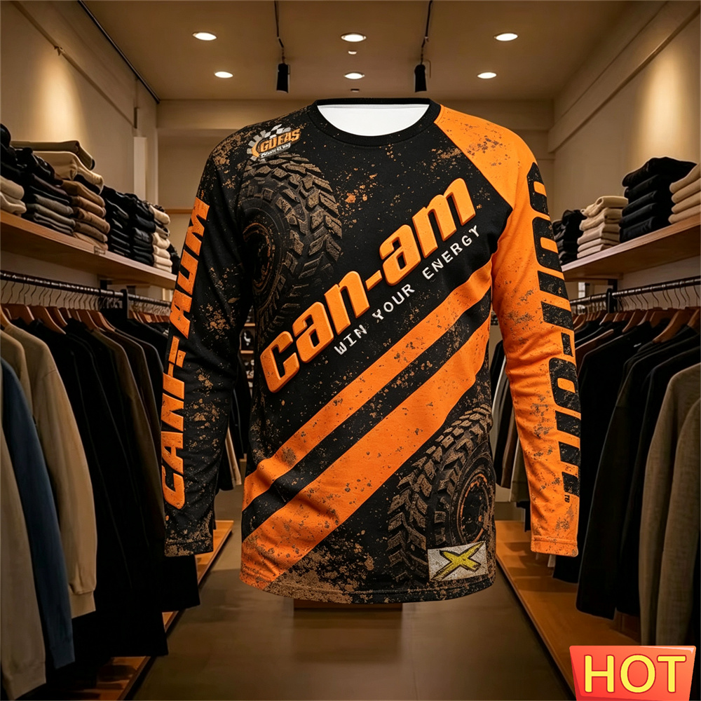 バイクレース用長袖ラウンドネックTシャツ、男女兼用、ファッシ - Team Sports のレビューと価格