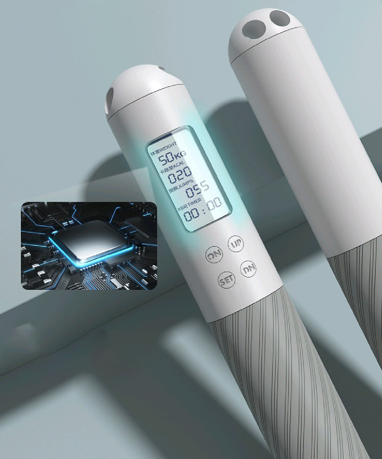 オリジナルロゴ入り、プロ仕様のスマート縄跳び。速度計測機能付 - Smart Jump Rope Digital Counter のレビューと価格