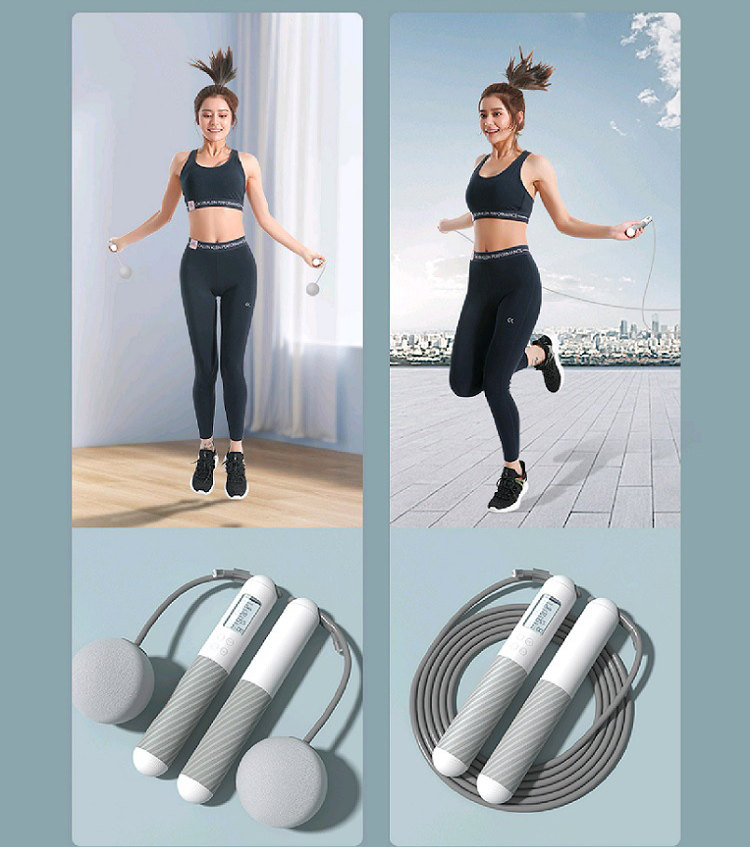 オリジナルロゴ入り、プロ仕様のスマート縄跳び。速度計測機能付 - Smart Jump Rope Digital Counter のレビューと価格