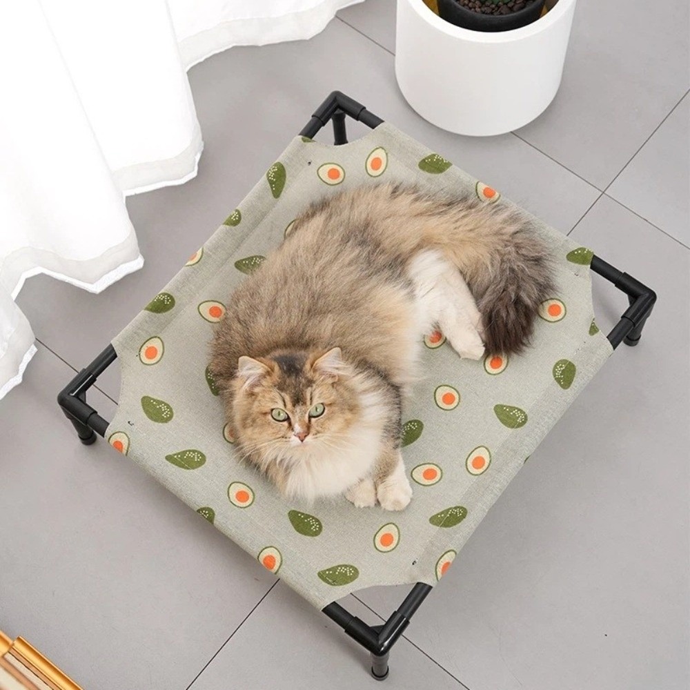 快適な取り外し可能な猫用高床ベッド、洗えるオックスフォード生 - Camping のレビューと価格