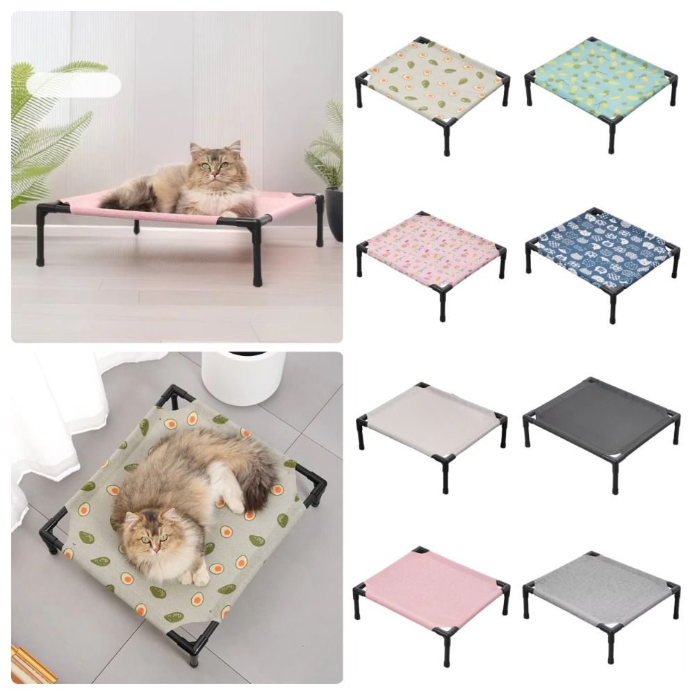 快適な取り外し可能な猫用高床ベッド、洗えるオックスフォード生 - Camping のレビューと価格